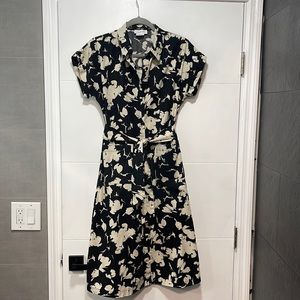 Calvin Klein belted shirt dress